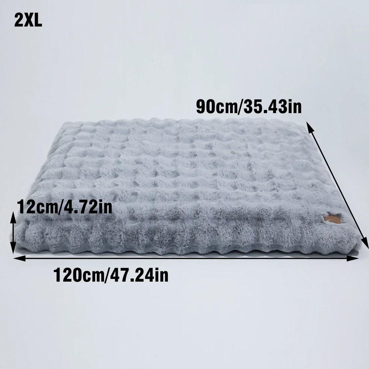 M-4XL Ultra-soft Plush Dog Bed Pet Cat Calming Sleeping Bed Thicker Foam Base Crate Bed Multiple Sizes Option for Dogs