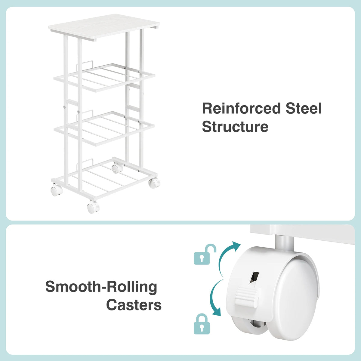 JHK 3 Drawers Dresser Storage Cabinet with Wheels Rolling Fabric Dresser Tower Storage Cabinet Organizer with Steel Frame for Closet Bedroom Entryway