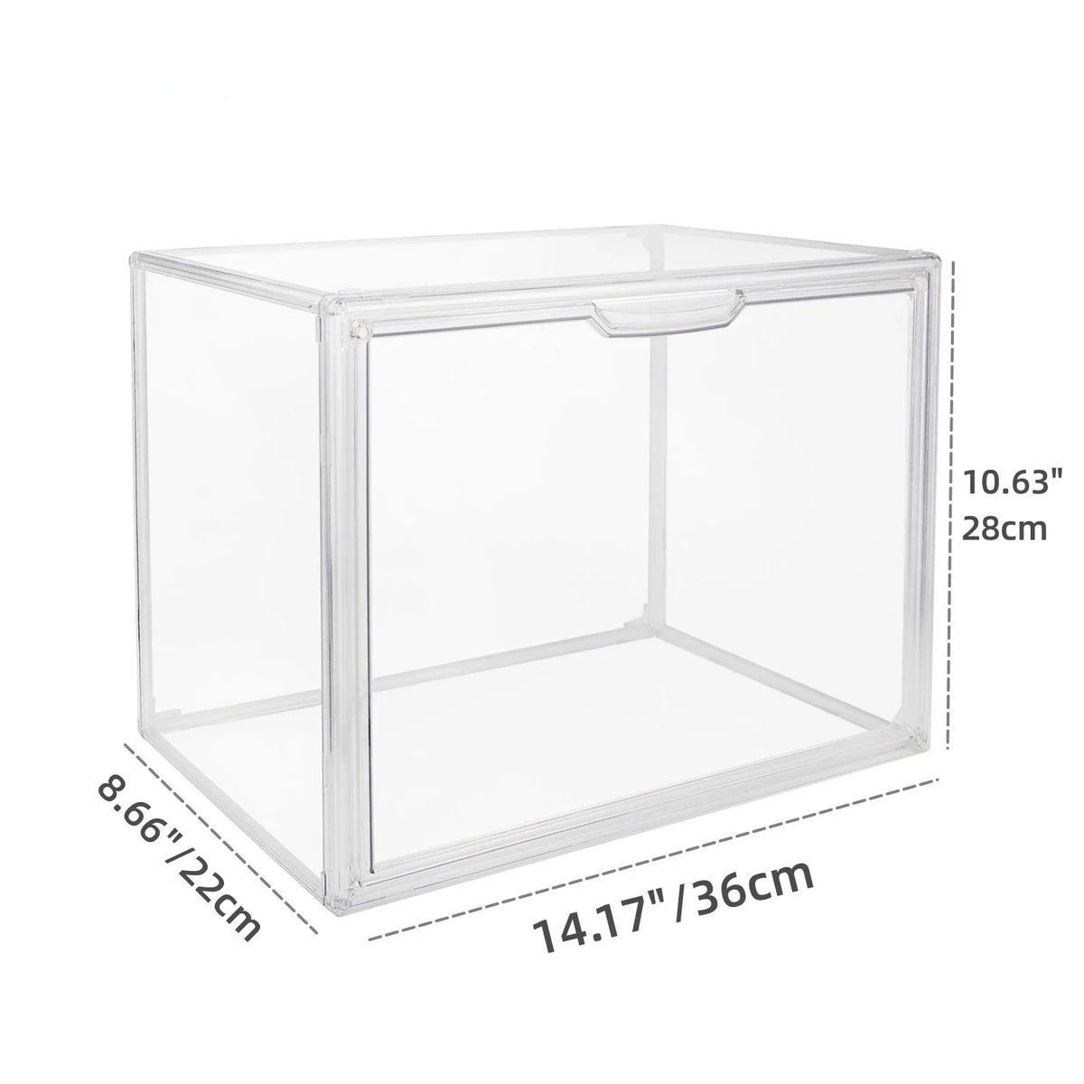 1pc/3pcs Clear Display Case Large Capacity Storage Box Acrylic Organizer Bins For Figures Blind Box Makeup Toy Showcase HangBag