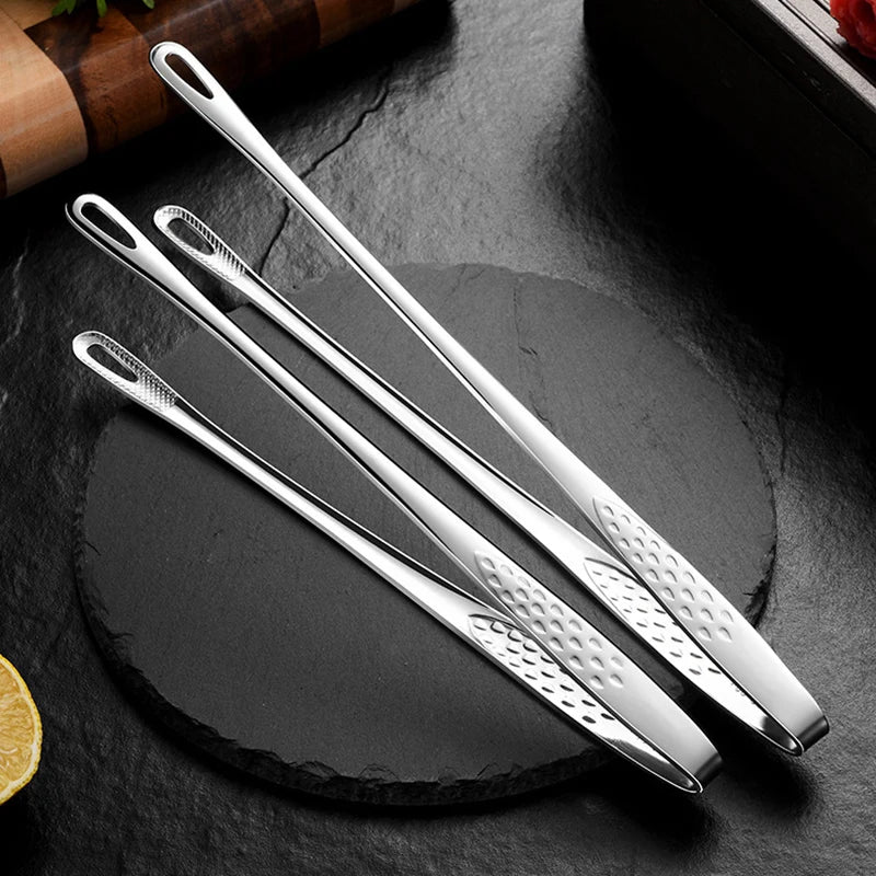 2Pcs Kitchen Tongs Barbecue Grill Tongs Stainless Steel Cooking Tweezers Chef Food Meat Tongs Clip BBQ Tools Kitchen Accessories